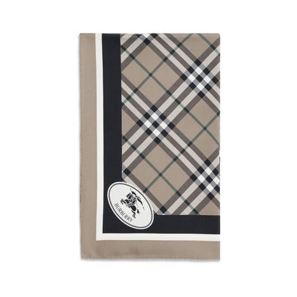 Beige Silk Scarf