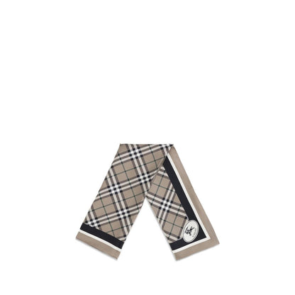 Beige Silk Scarf