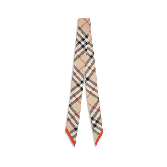 Beige Silk Scarf