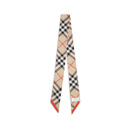Beige Silk Scarf