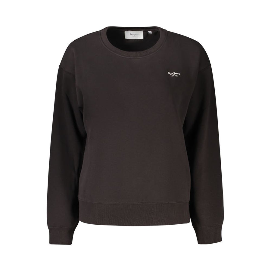 Black Cotton Women Sweater