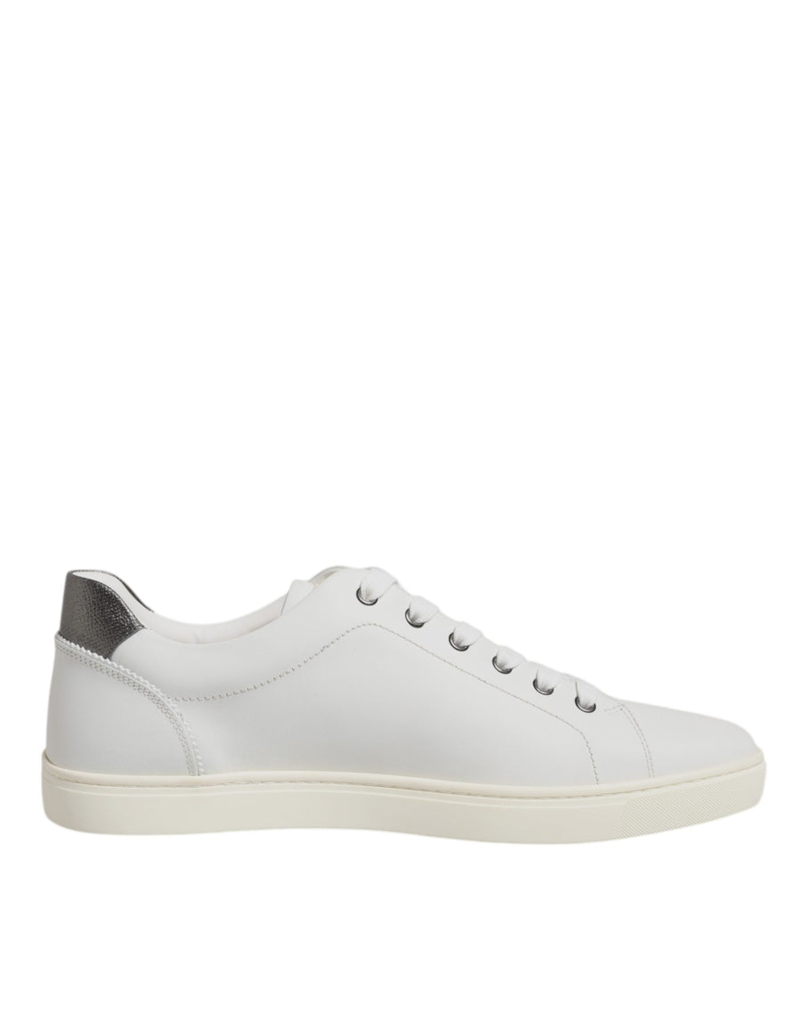 White Silver Sacred Heart Men Sneakers Shoes