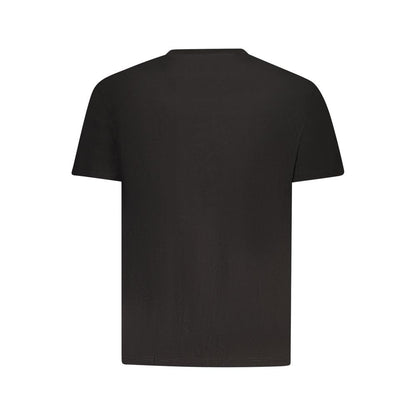 Black Cotton Men T-Shirt