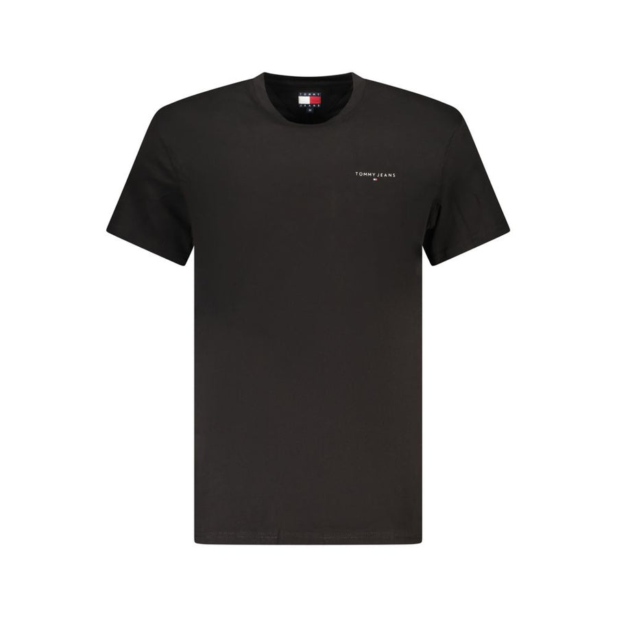 Black Cotton Men T-Shirt