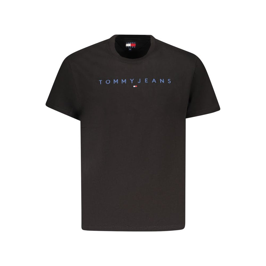 Black Cotton Men T-Shirt