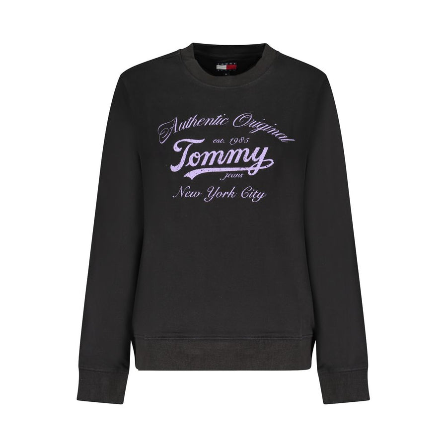 Black Cotton Women Sweater