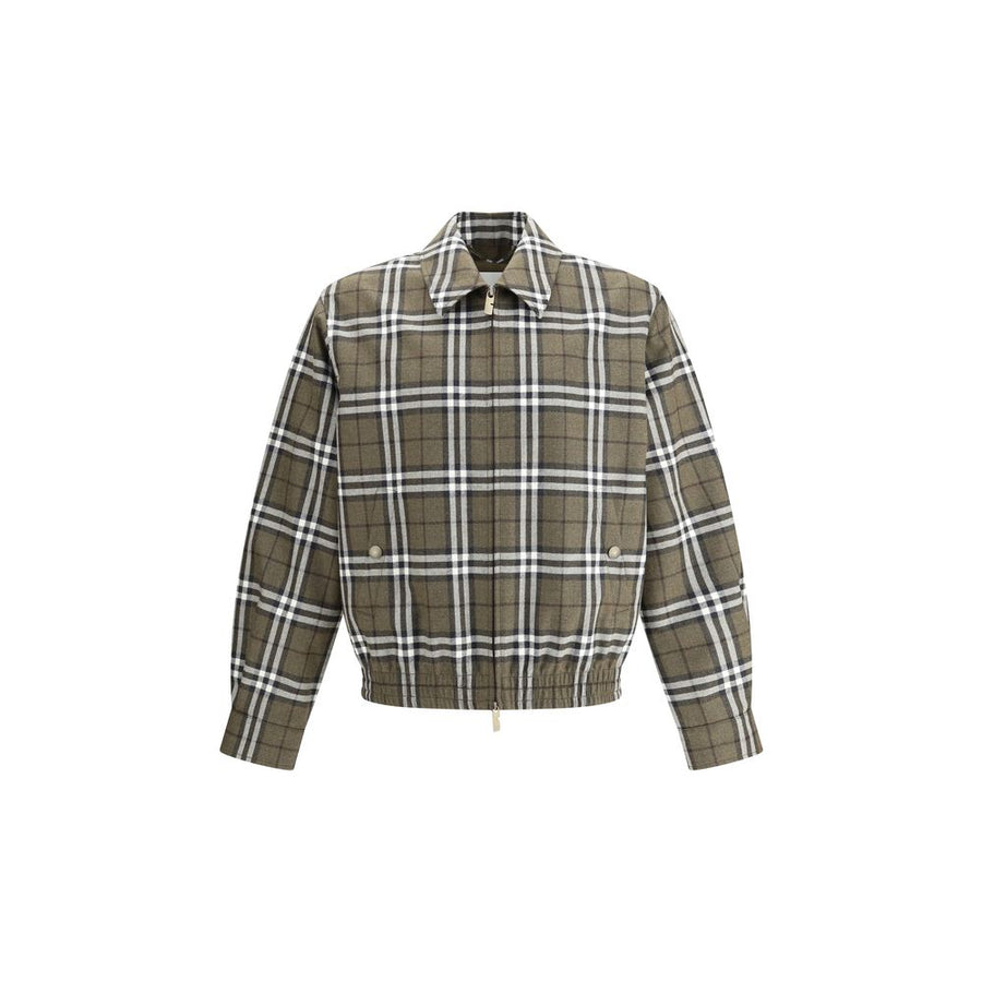 Green Wool Bomber