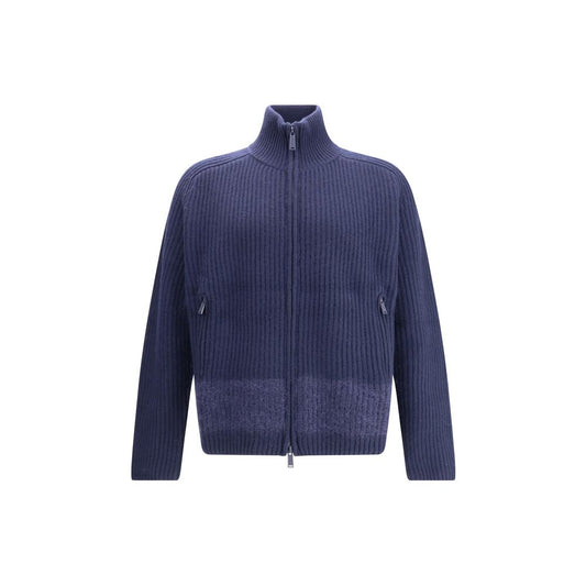 Blue Wool Cardigan
