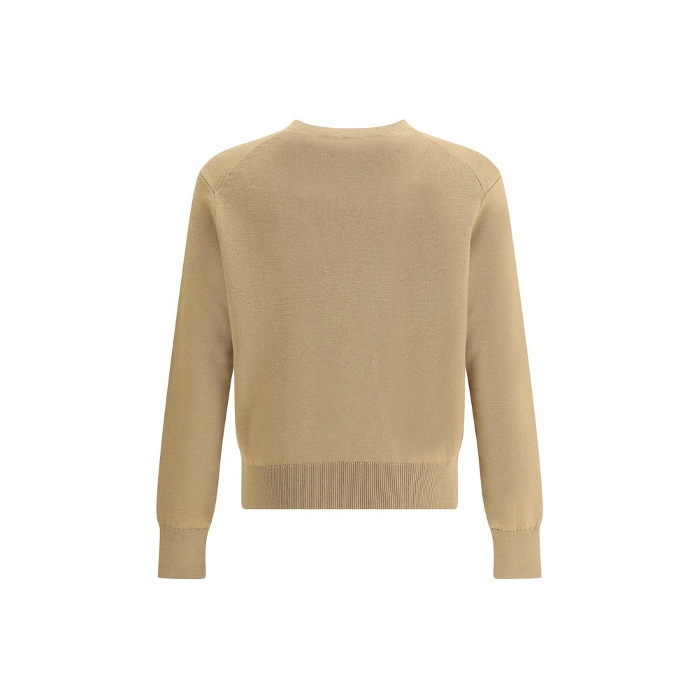 Beige Merino Wool Sweatshirt
