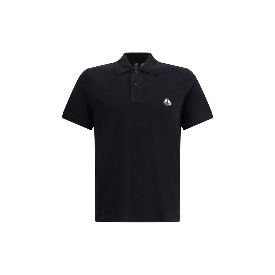 Black Cotton Polo Shirt