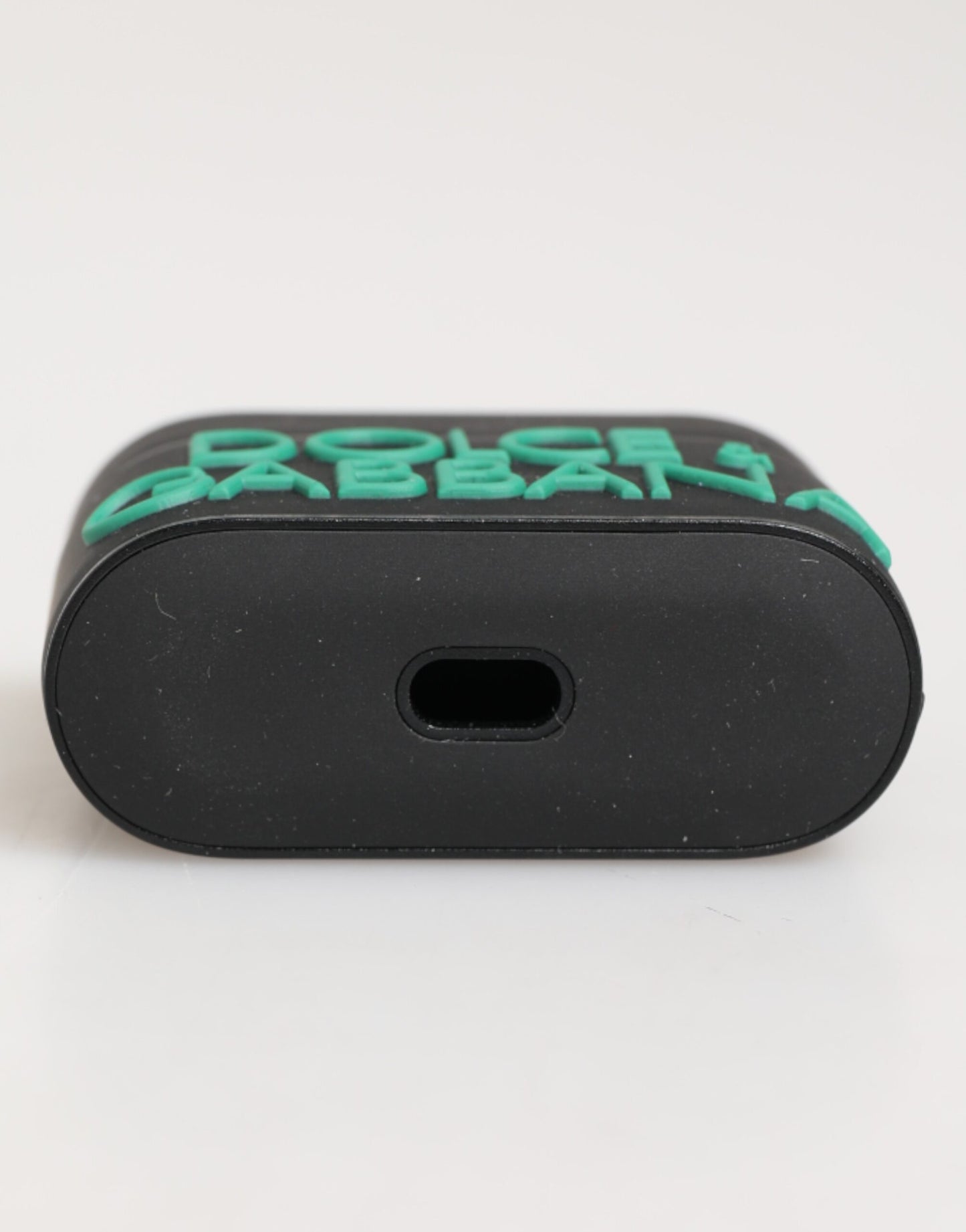 Black Mint Rubber Logo Embossed Accessory  Airpods Case