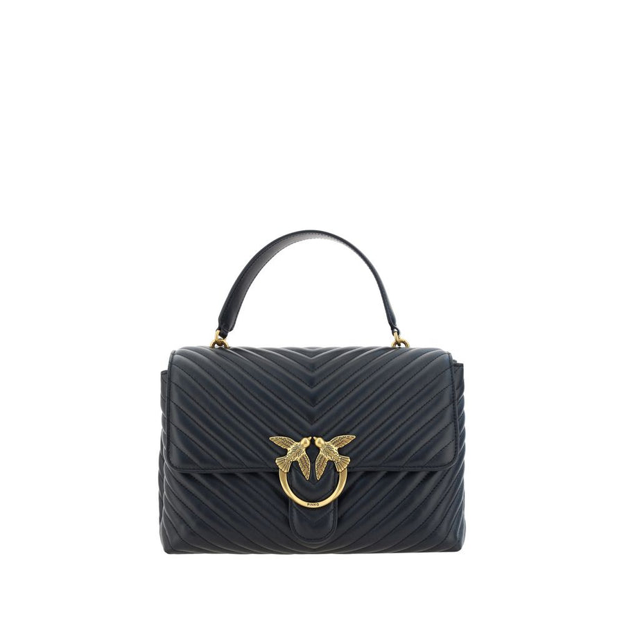 Black Calf Leather Bos Taurus Handbag