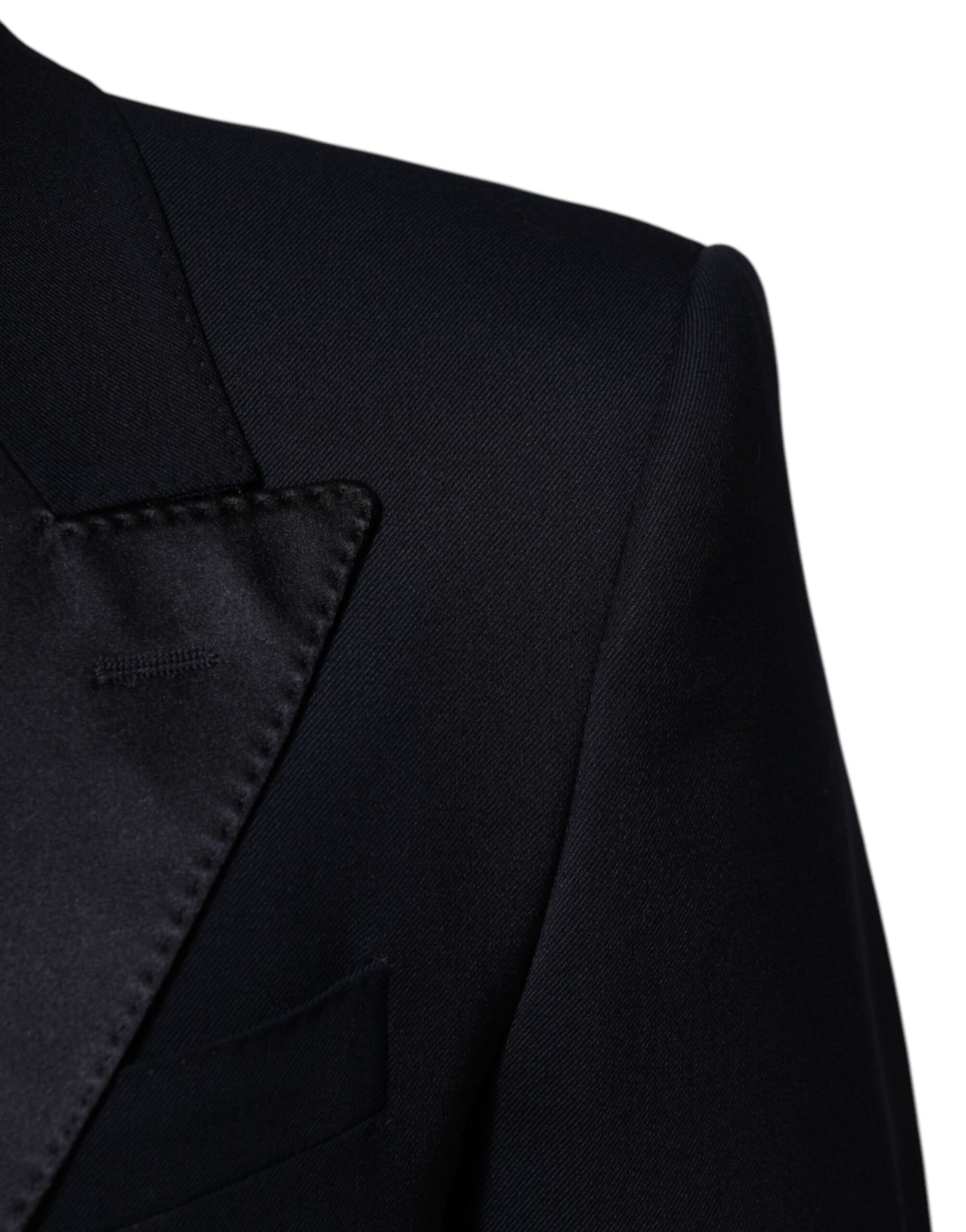 Black Wool 3 Piece Slim Fit Formal Men Suit