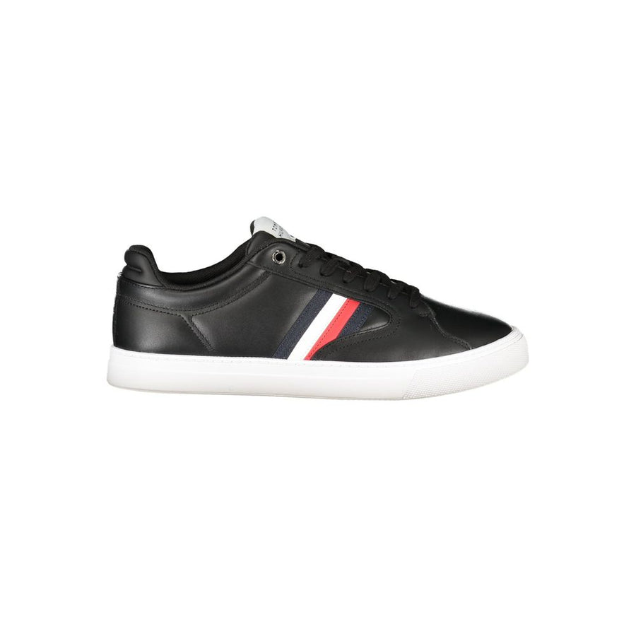 Black Leather Men Sneaker