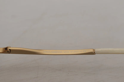 DG2159B Beige Gold Straw Butterfly Crystals Sunglasses