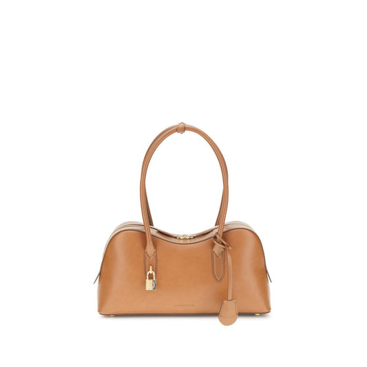 Beige Nylon Shoulder Bag