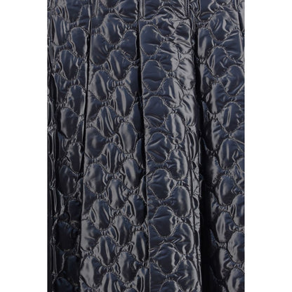 Black Polyamide Midi Skirt