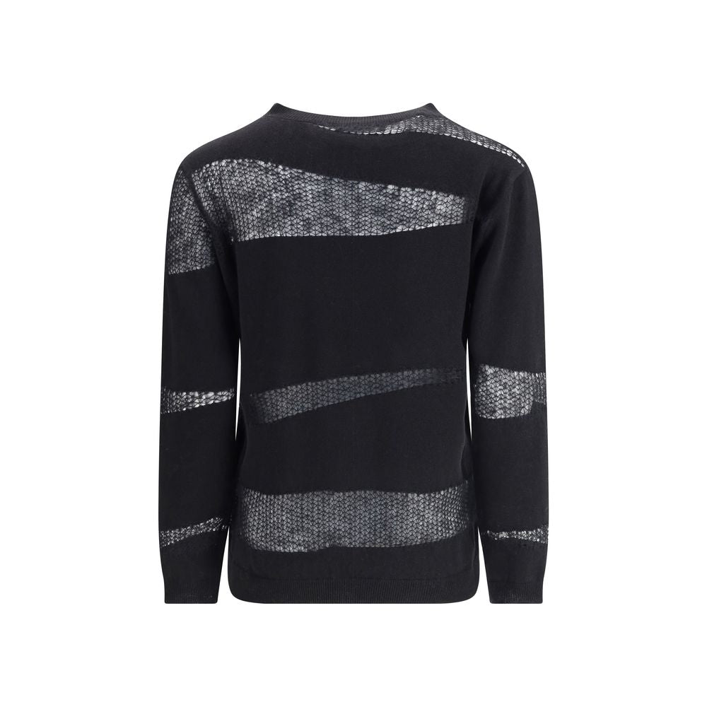 Black Fleece Wool Cashmere Sweater