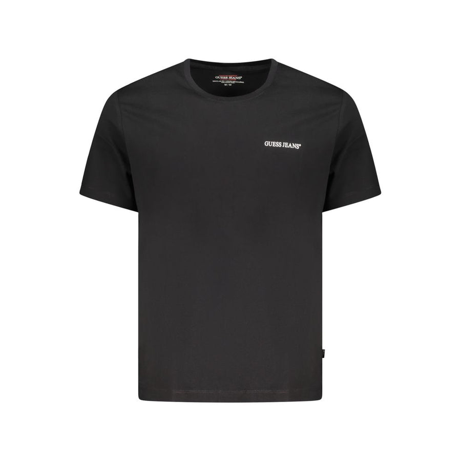 Black Cotton Men T-Shirt