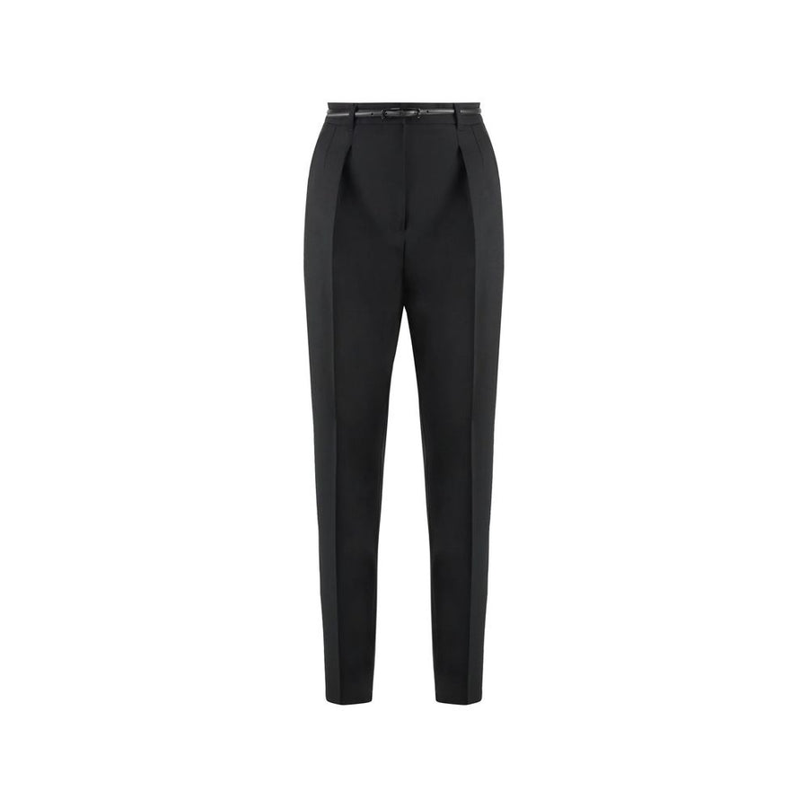 Black Elastane Dress Pants