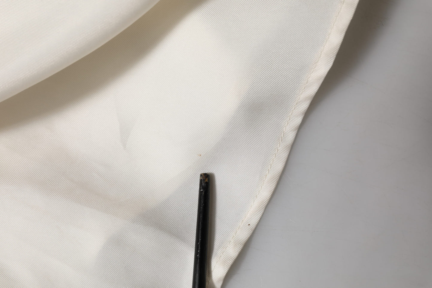 Ivory White Sleeveless Maxi Cupro Viscose Dress