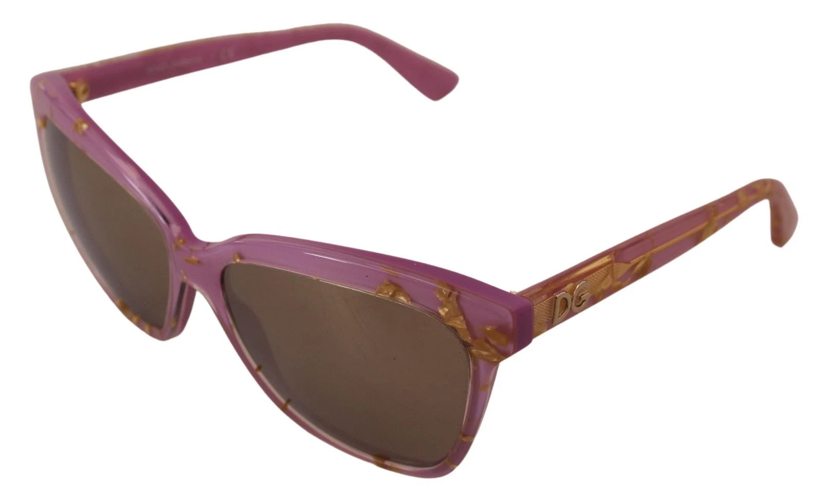 DG4251 Pink Gold Full Rim Rectangle Frame Shades