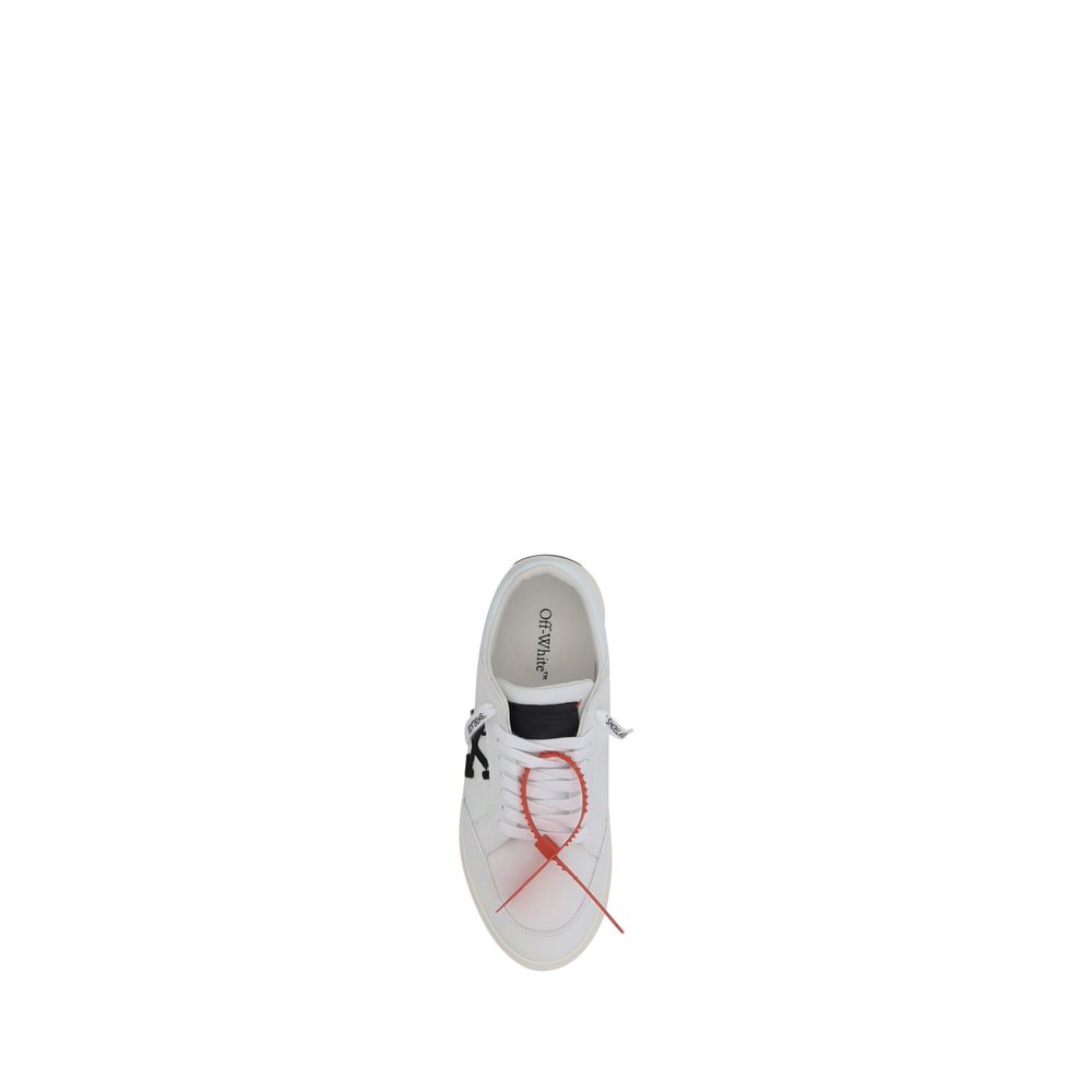 White Rubber Low Top Sneakers