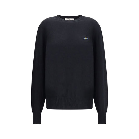 Black Cotton Sweatshirt
