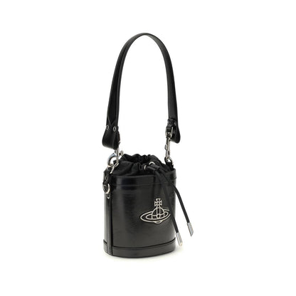 Black Calf Leather Bos Taurus Backet Bag