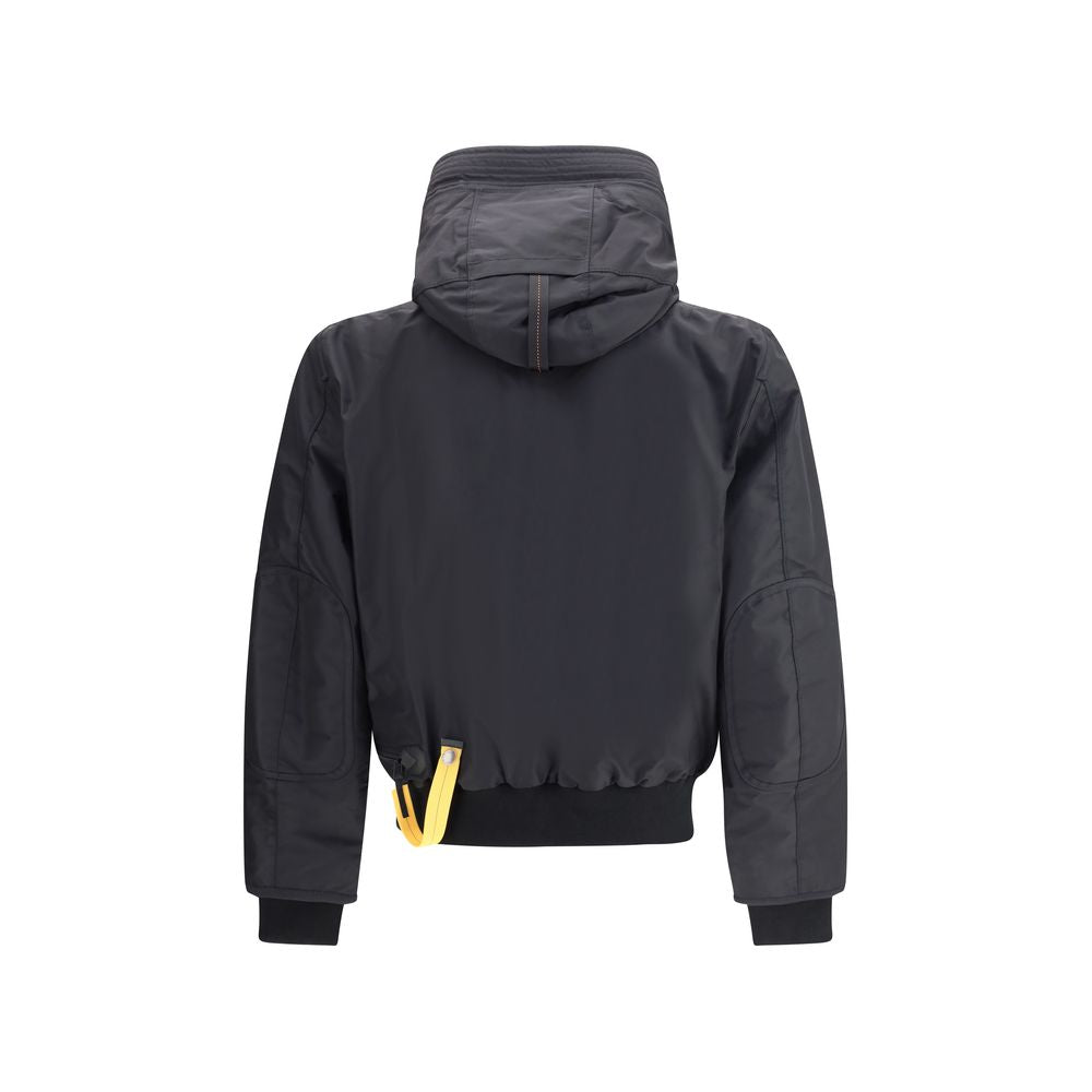 Black Nylon Bomber