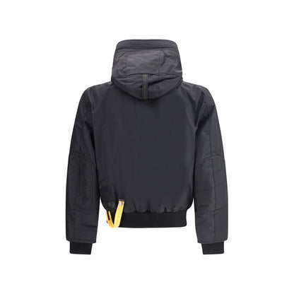 Black Nylon Bomber