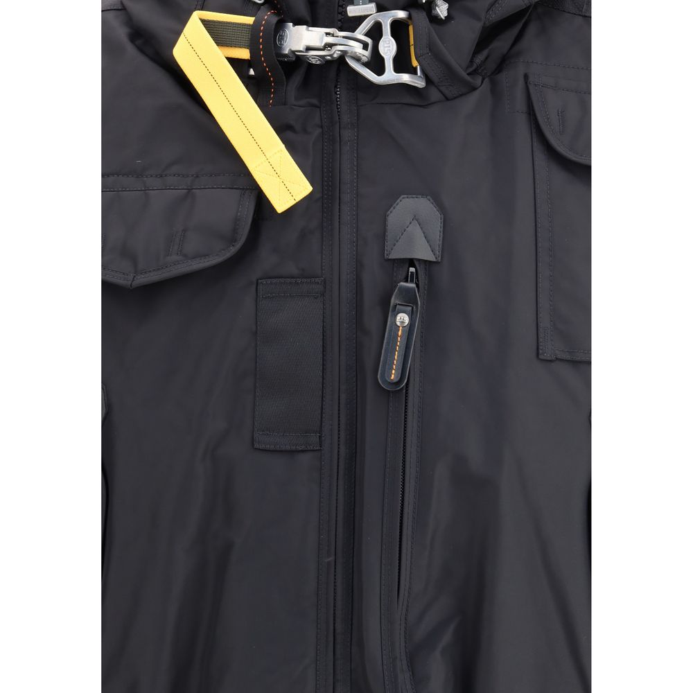 Black Nylon Bomber