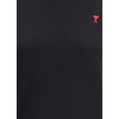 Black Merino Wool Turtleneck