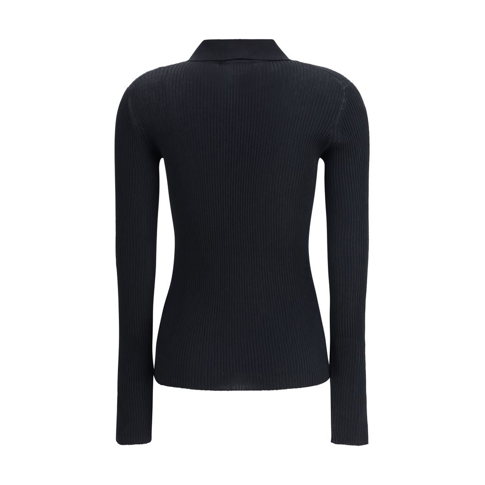 Black Cashmere Polo Shirt