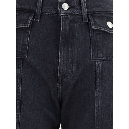 Black Cotton Jeans Denim