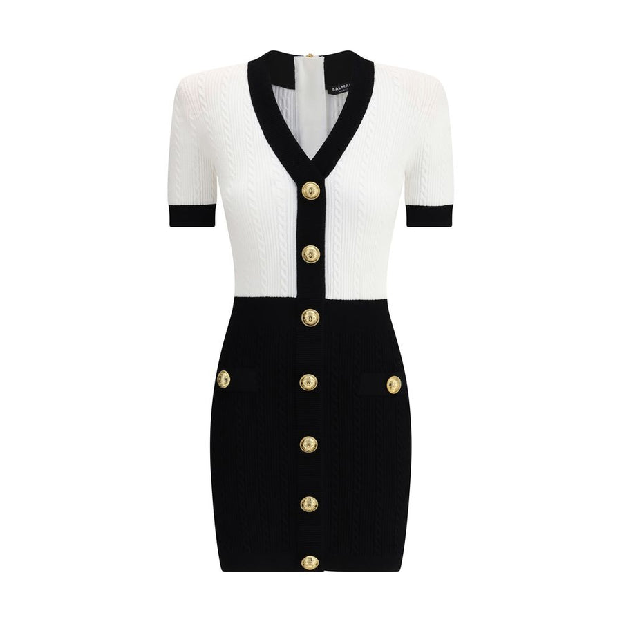 Braided pattern midi Dress