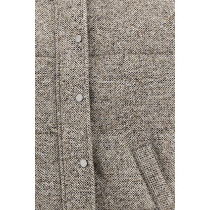 Brown Fleece Wool Coat