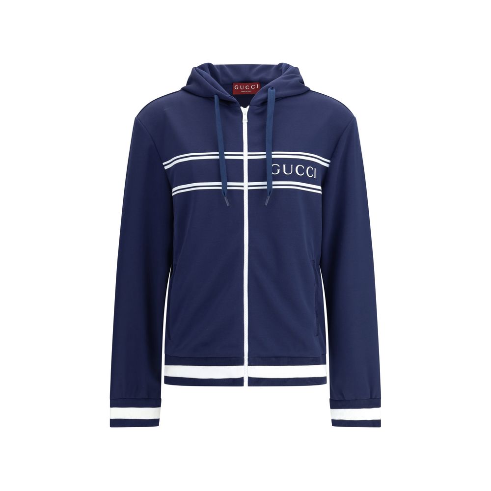 Blue Polyester Sweatshirt