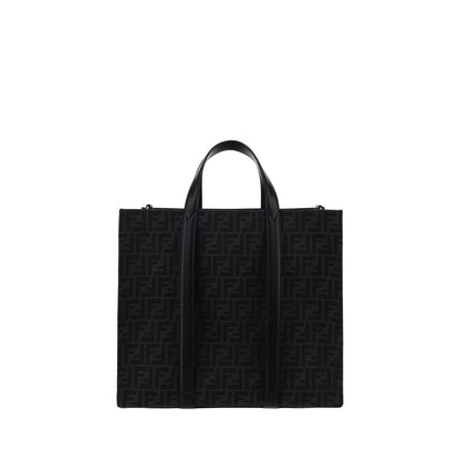 Black Polyester Shoulder Bag