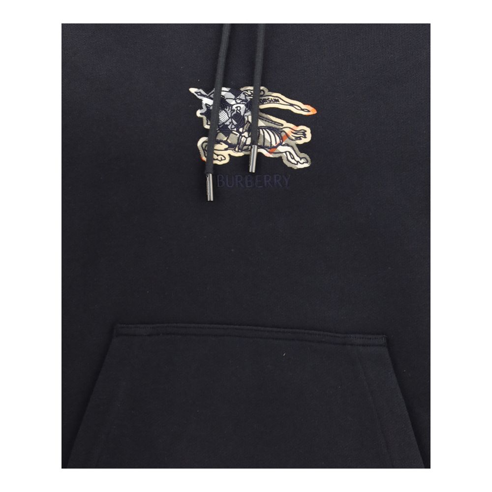 Black Cotton Sweatshirt
