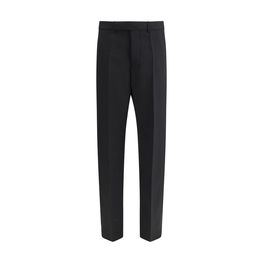 Black Fleece Wool Dress Pants