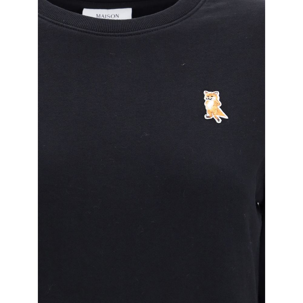 Black Cotton Sweatshirt