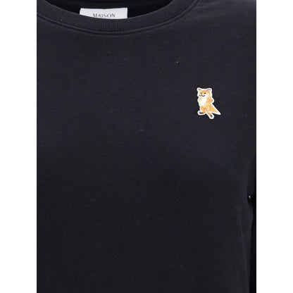 Black Cotton Sweatshirt