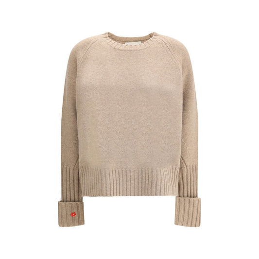 Beige Merino Wool Sweatshirt