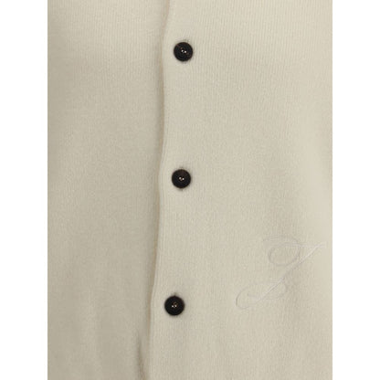 Embroidered Virgin Wool Cardigan