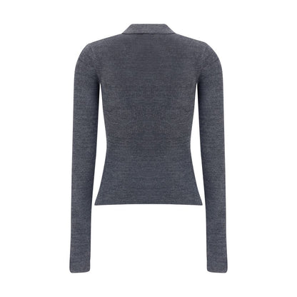 Print polo Sweater