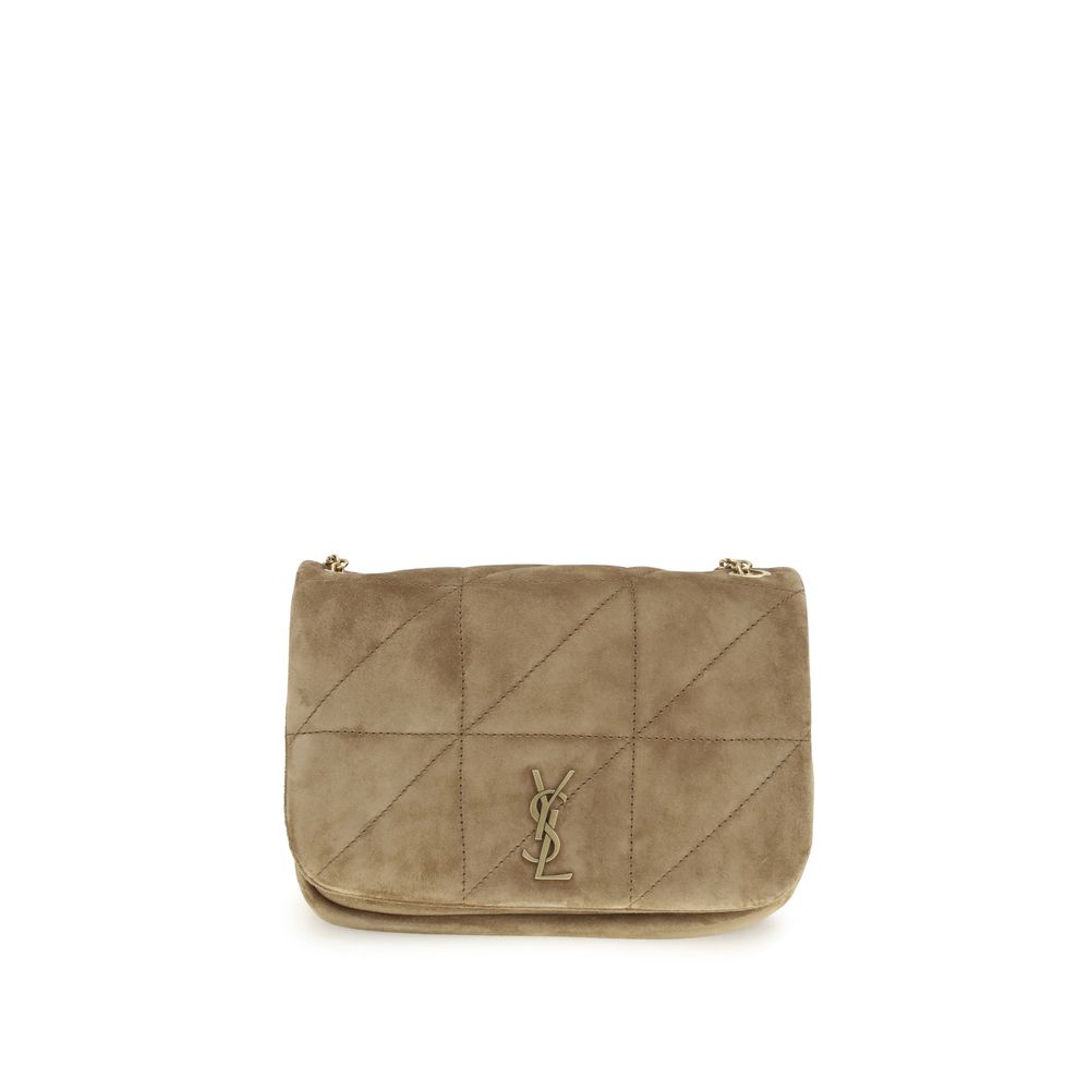 Beige Calf Leather Bos Taurus Shoulder Bag