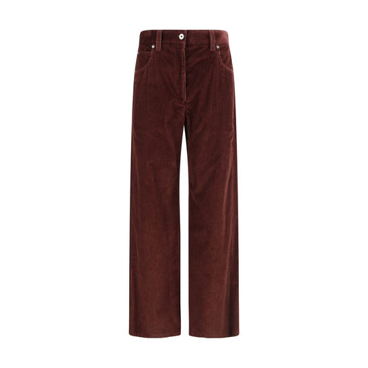 Straight Velvet Trousers