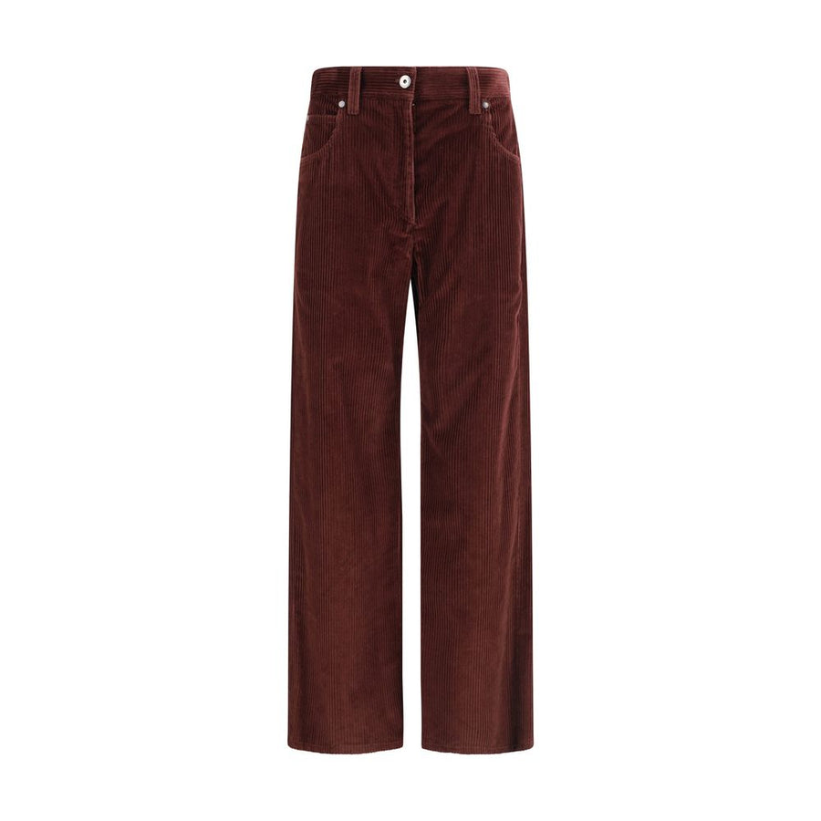 Straight Velvet Trousers
