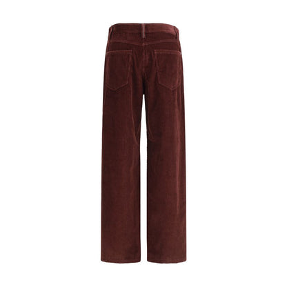 Straight Velvet Trousers
